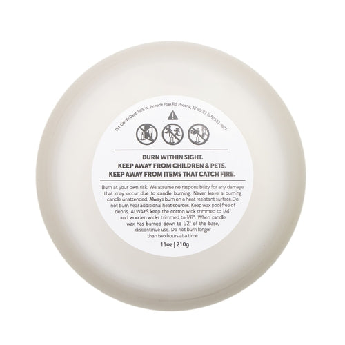 Aquarius Sea Minerals Candle | Frosted Glass Candle for Home Decor,