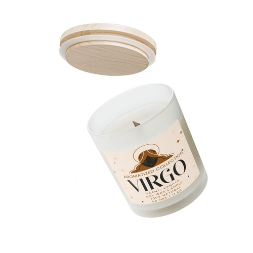 Virgo Vanilla Scented Candle - Aromatherapy Gift for Zodiac Lovers,